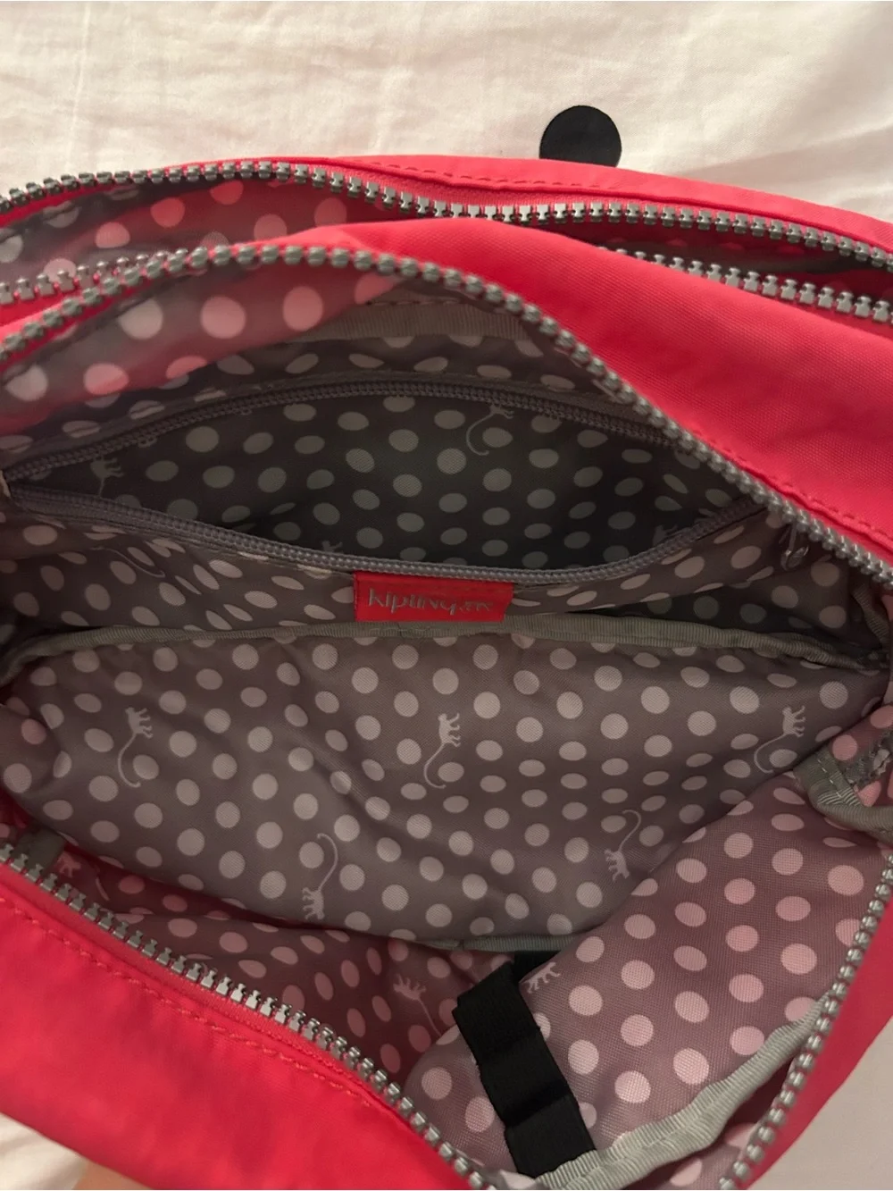 Kipling Agot Large Toiletry Bag in Vibrant Pink